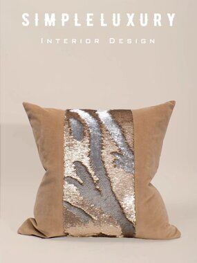 Brand New D.V.KAP Home Hylee II-Honey 24"X24" Abstract Throw Pillow Cover